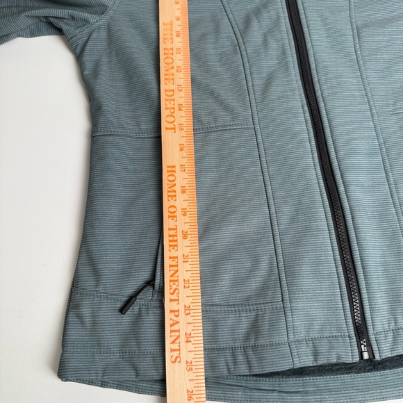 Free Country Womens Jacket Size L Blue Hooded Zip Front Softshell Fleece Lined - Picture 3 of 5